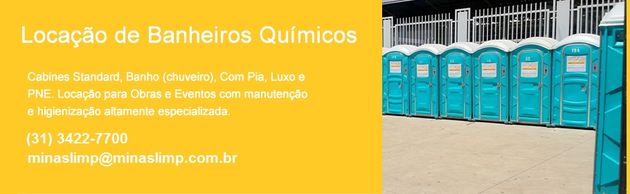 Aluguel de Banheiros Químicos em Belo Horizonte e Grande BH